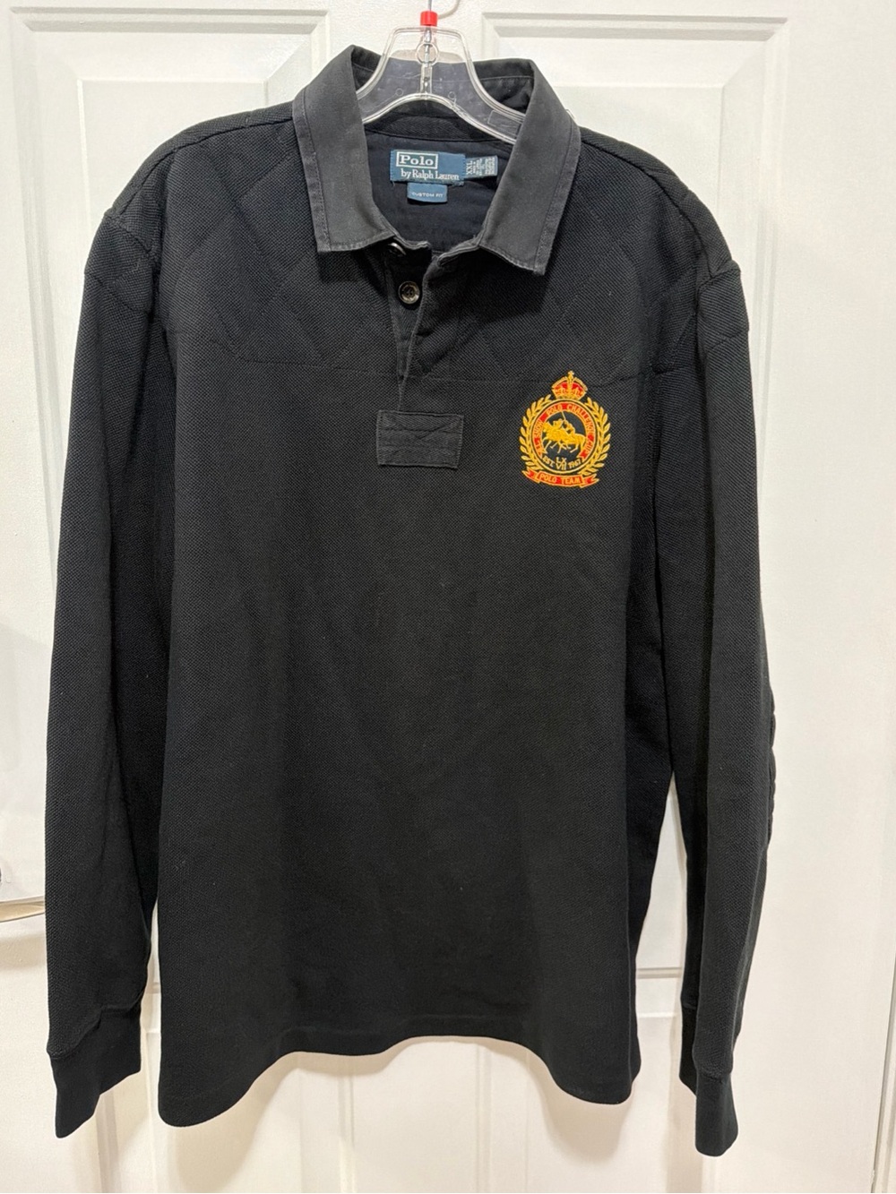 Vintage Polo Ralph Lauren  Polo Challenge Cup Rugby Shirt XXlL Black Crest